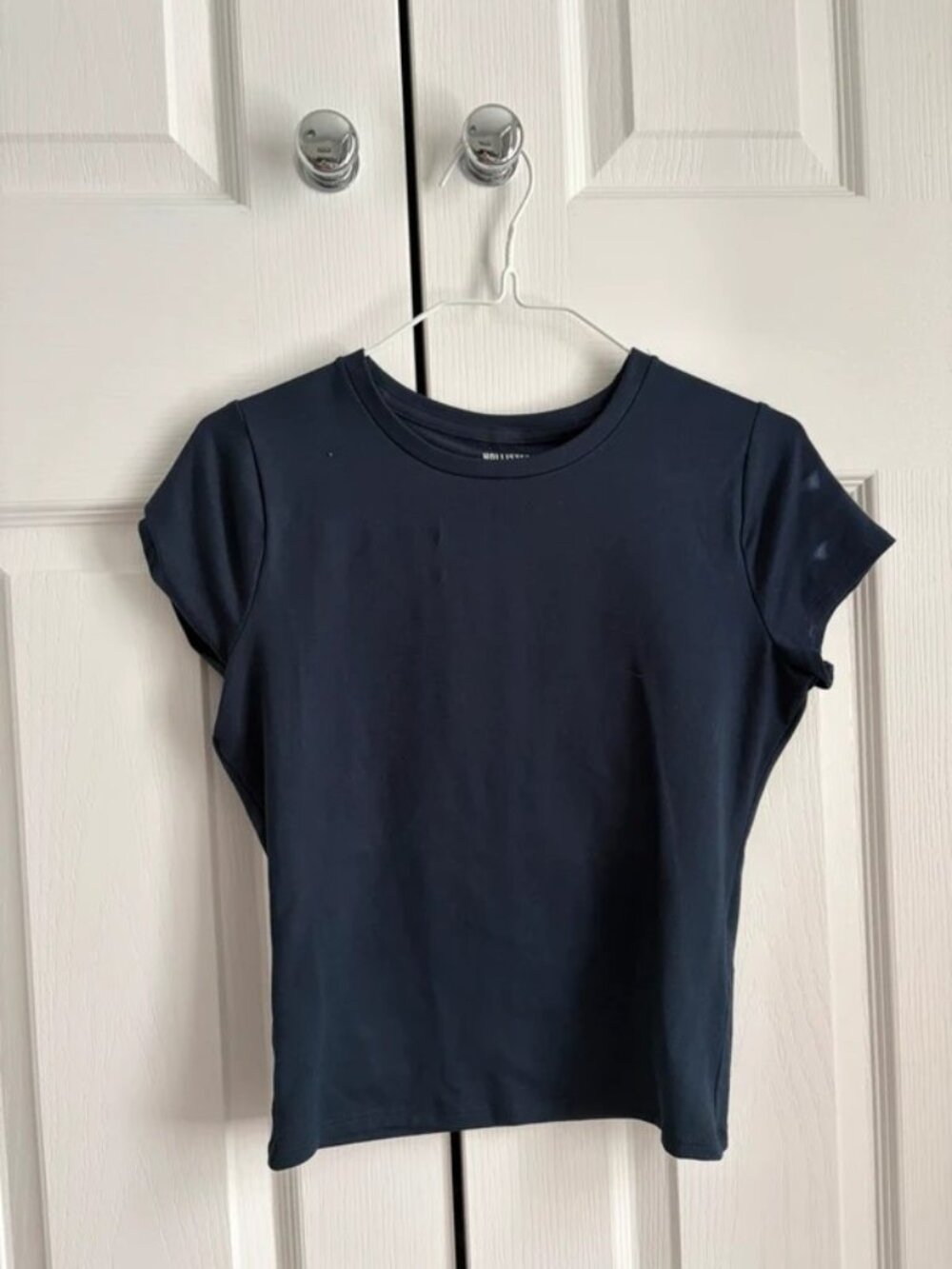 seamless fabric short sleeve t-shirt top tee size small
